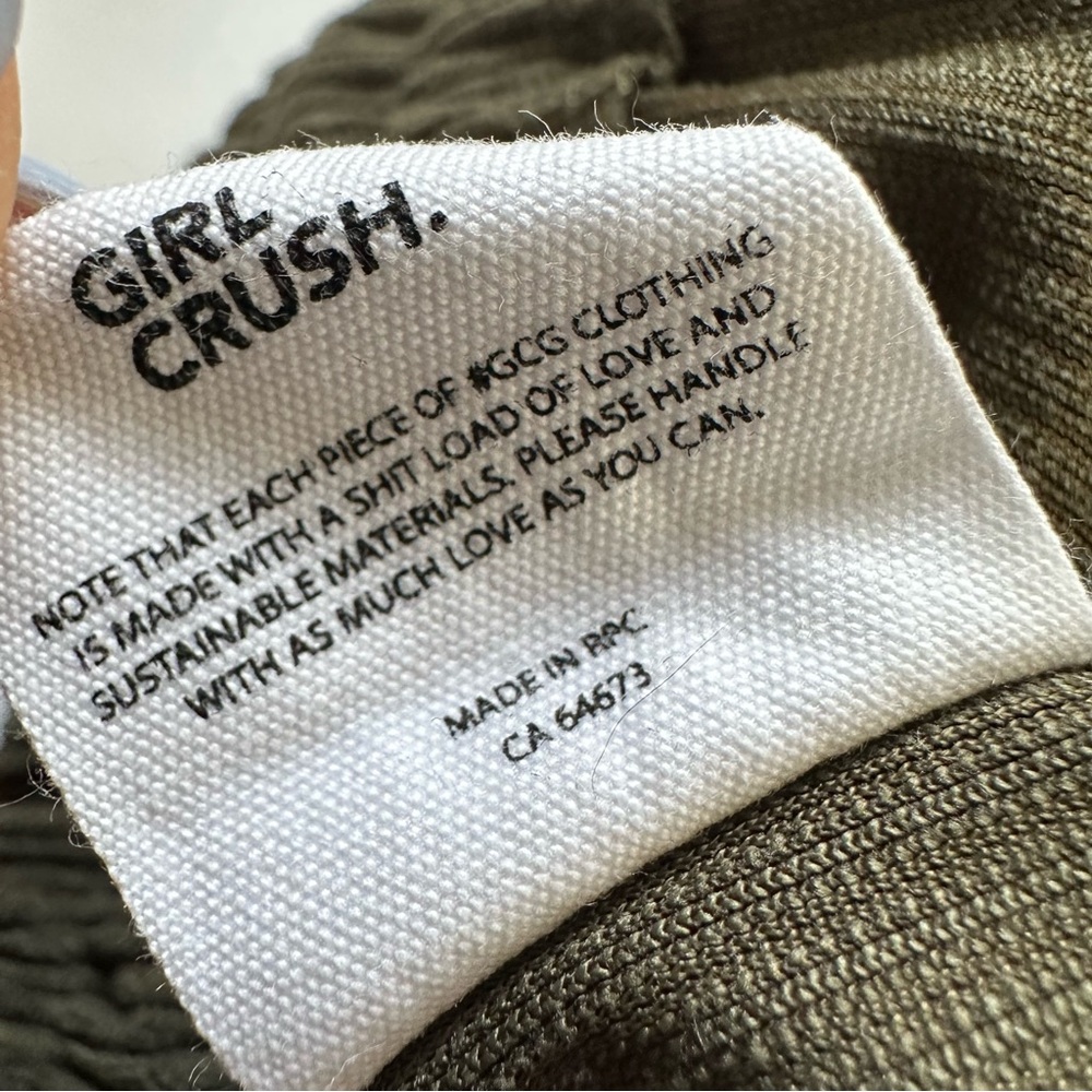 Girl Crush Gang US M Olive Corduroy Joggers - Picture 10 of 16